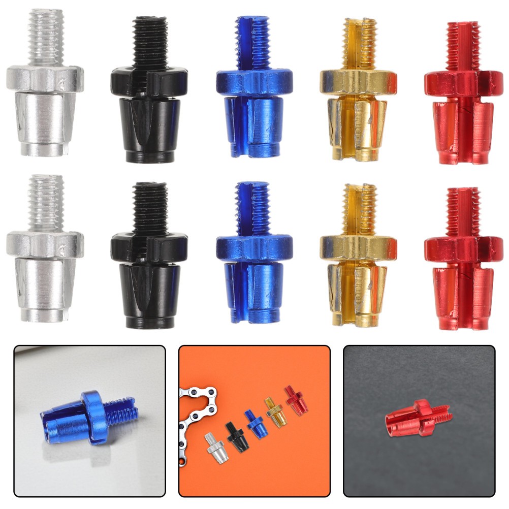 10Pcs Aluminum Alloy Bike Brake Screws Durable Brake Adjuster Bolts for Bicycle