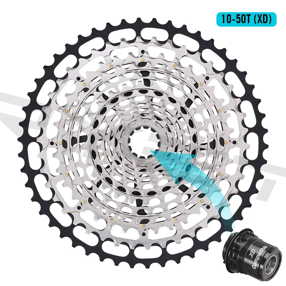 12S MTB Cassette 10-52T 10-50T 11-50T XD HG Freewheel K7 Sprocket Drivetrain