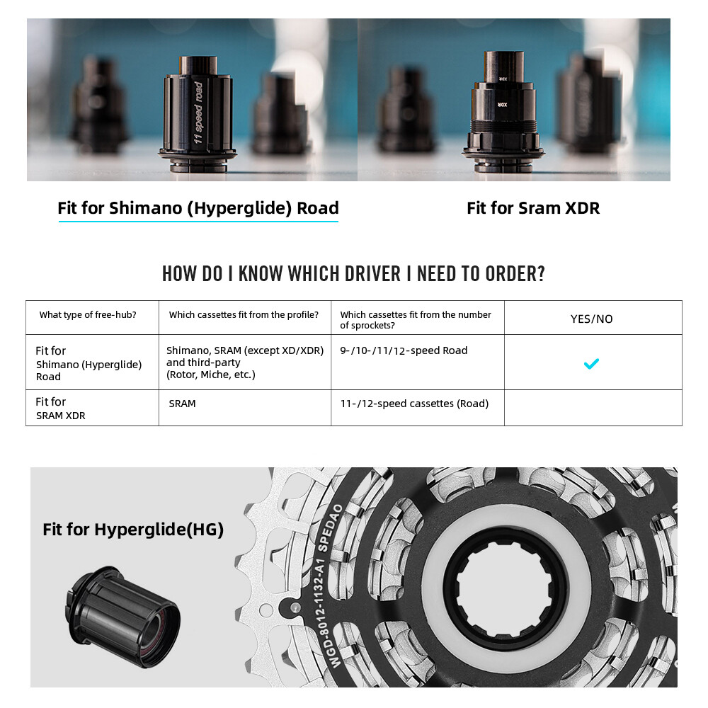 12 Speed Road Cassette 11-32T & Chain 126L Combo DLC CNC 228g for Shimano SRAM