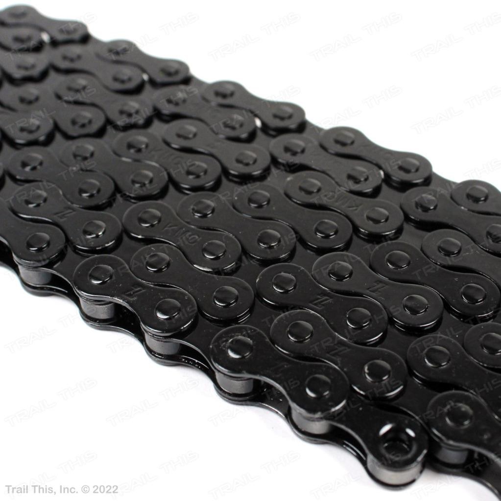 KMC Z410 Black 1/8″ Single-Speed Bicycle Chain 112-Links Nickel-Plated