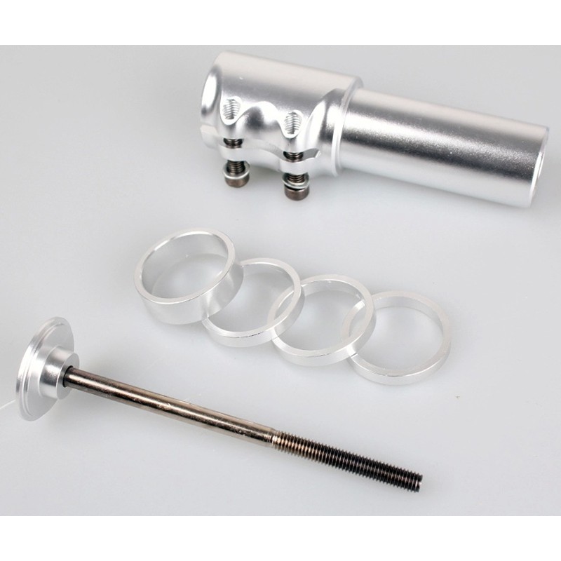 MTB Fork Stem Extender Aluminum Handlebar Riser HeadUp Adapter for Mountain Bike