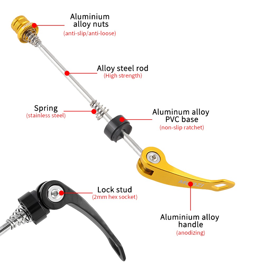 Mountain/Road Bike Quick Release Lever Hub Core Shaft Rod Modify Accessories