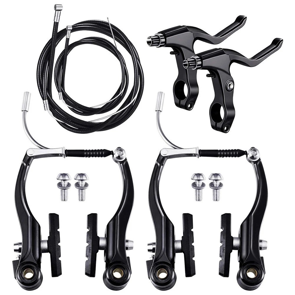 Mountain Bike V Brake Set Front and Rear MTB Hybrid Callipers Cables Lever Kit