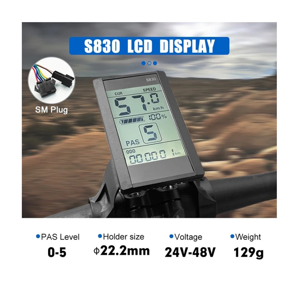 Ebike Display S866 S900 GD01 UKC1 UKC3 – SM/WP Plug LCD SUK
