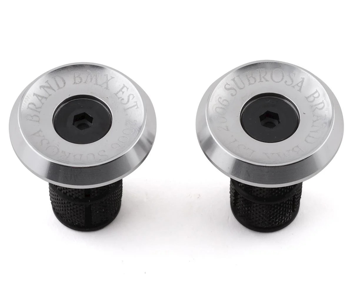SUBROSA BITCHIN ALLOY BMX BAR ENDS PLUGS CULT SE HARO GT SHADOW SILVER NEW