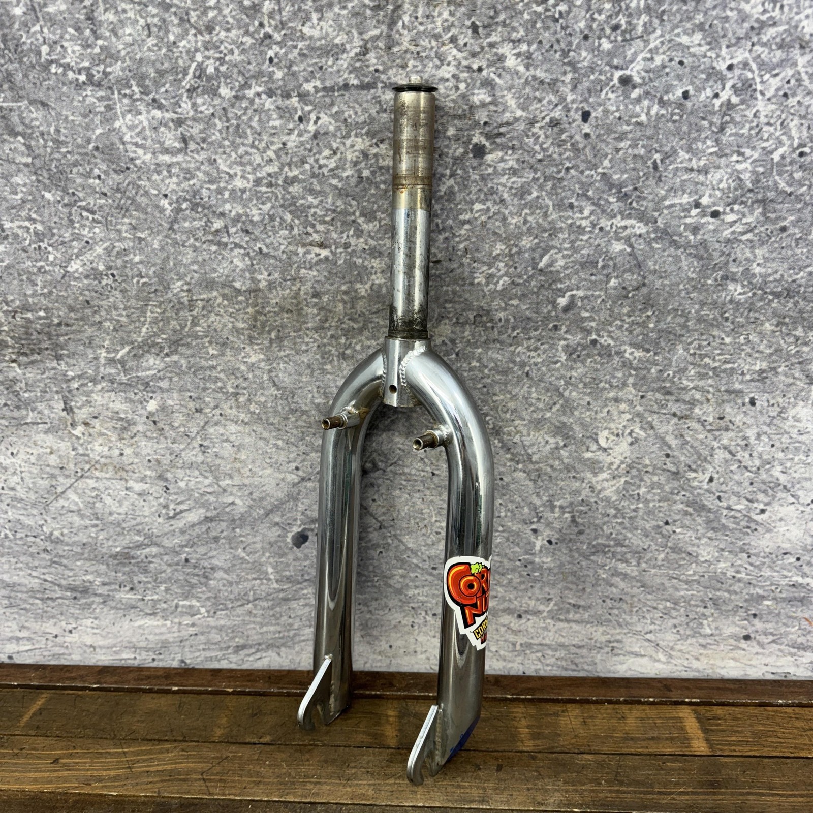 Vintage BMX Fork 20in 1 1/8 Threadless 990s Freestyle Chrome Mid School BMX