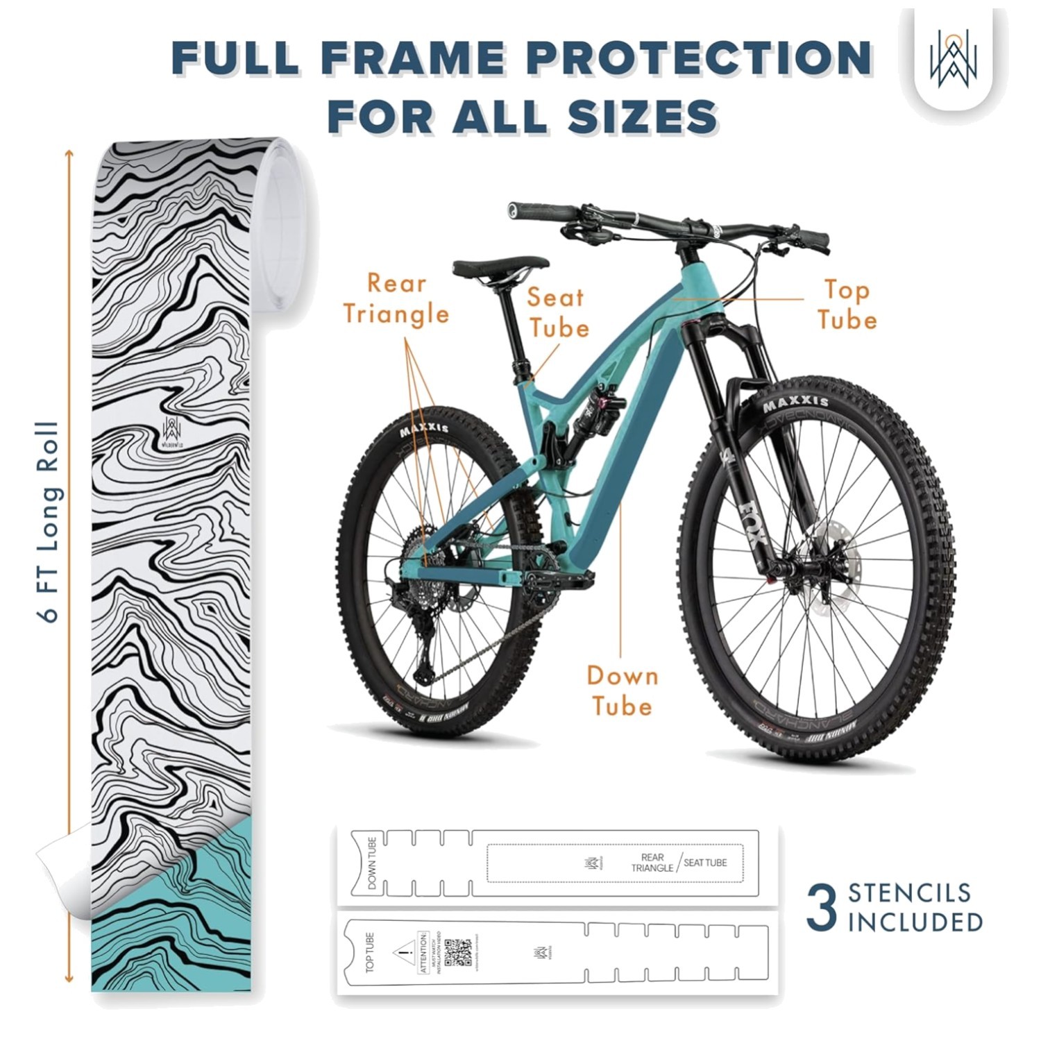 Clear Vinyl Wrap for Bicycle Frame