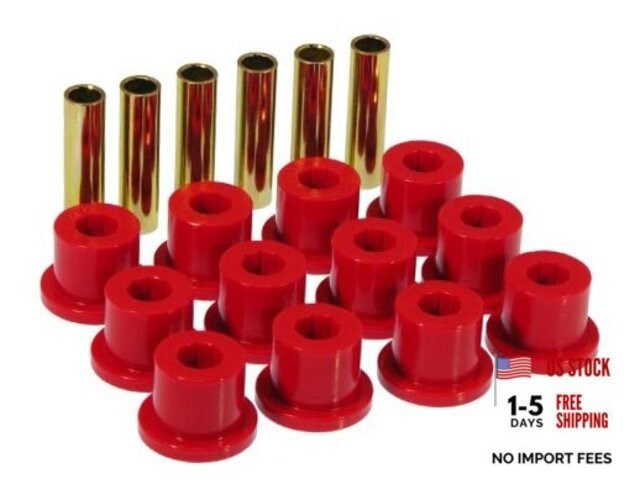 67-87 GM Rear Spring & Shackle Bushings (w/ 1.5in Bushings) – Red