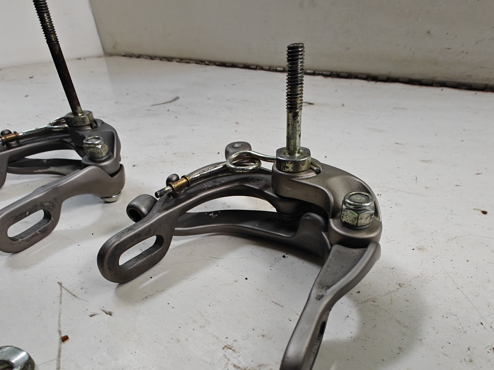 Brompton genuine caliper brake set pair gray front rear dual pivot OEM