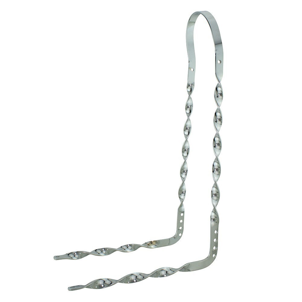 OG LOWRIDER CLASSIC FLAT TWISTED 21″ SISSY 90 DEGREE BENT SISSY BAR CHROME
