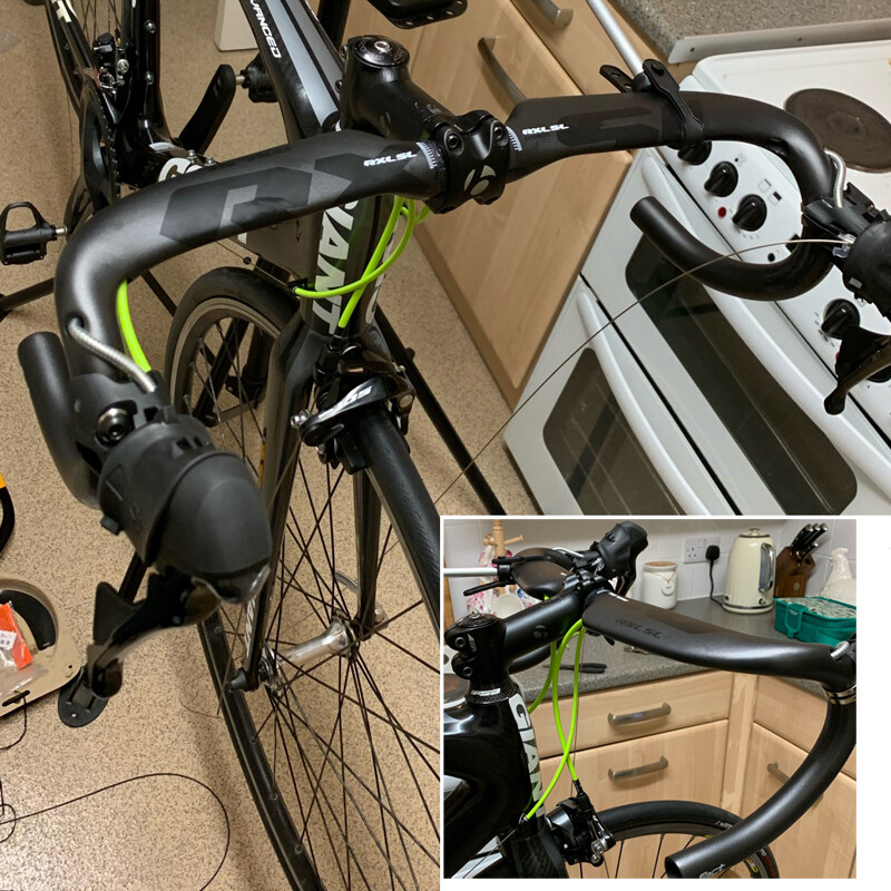 31.8 Carbon Fiber Road Bike Handlebar Racing Bent Bars Internal Routing Cycling