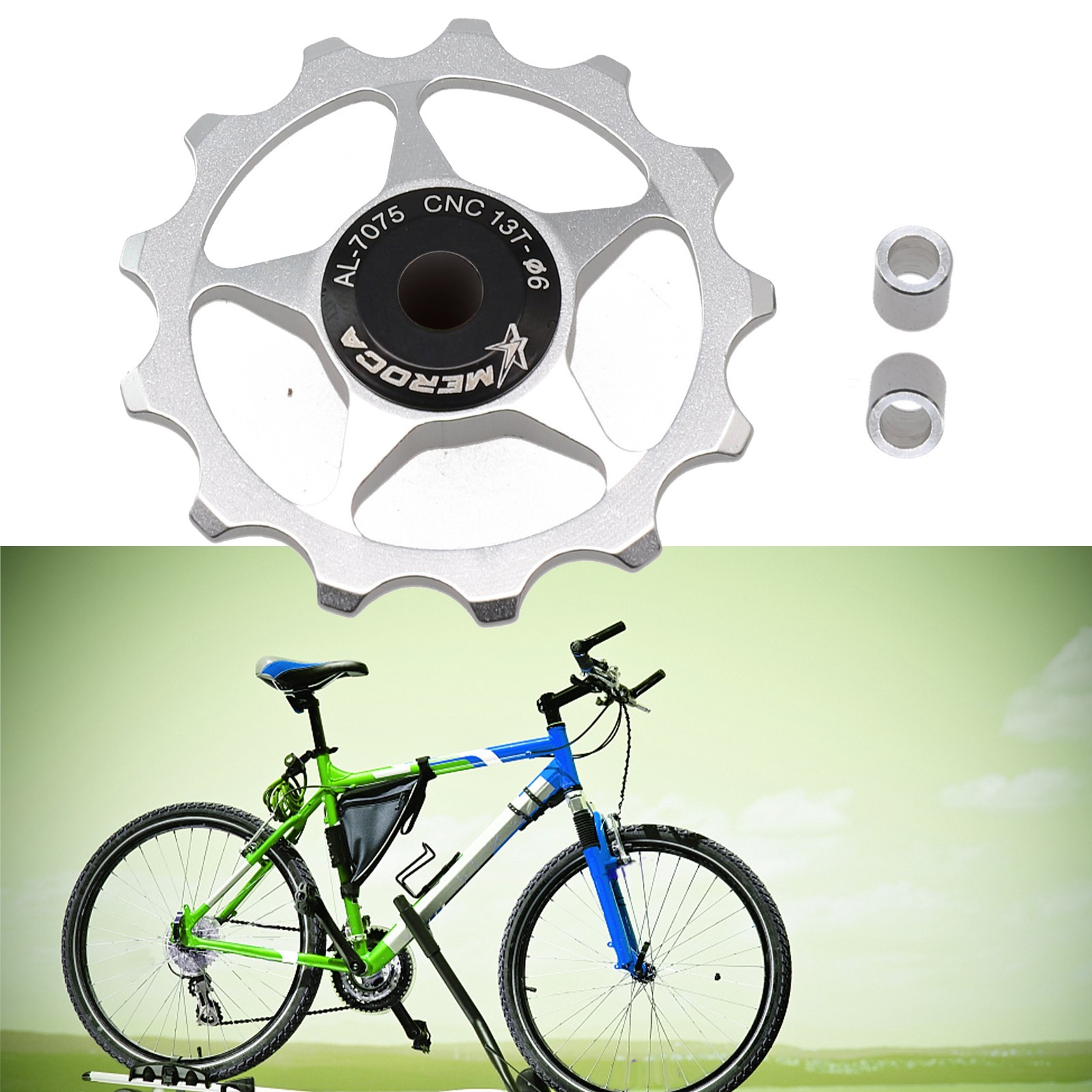 Bearing Wheel Aluminum Alloy Bicycle Pulley Steel Bearing