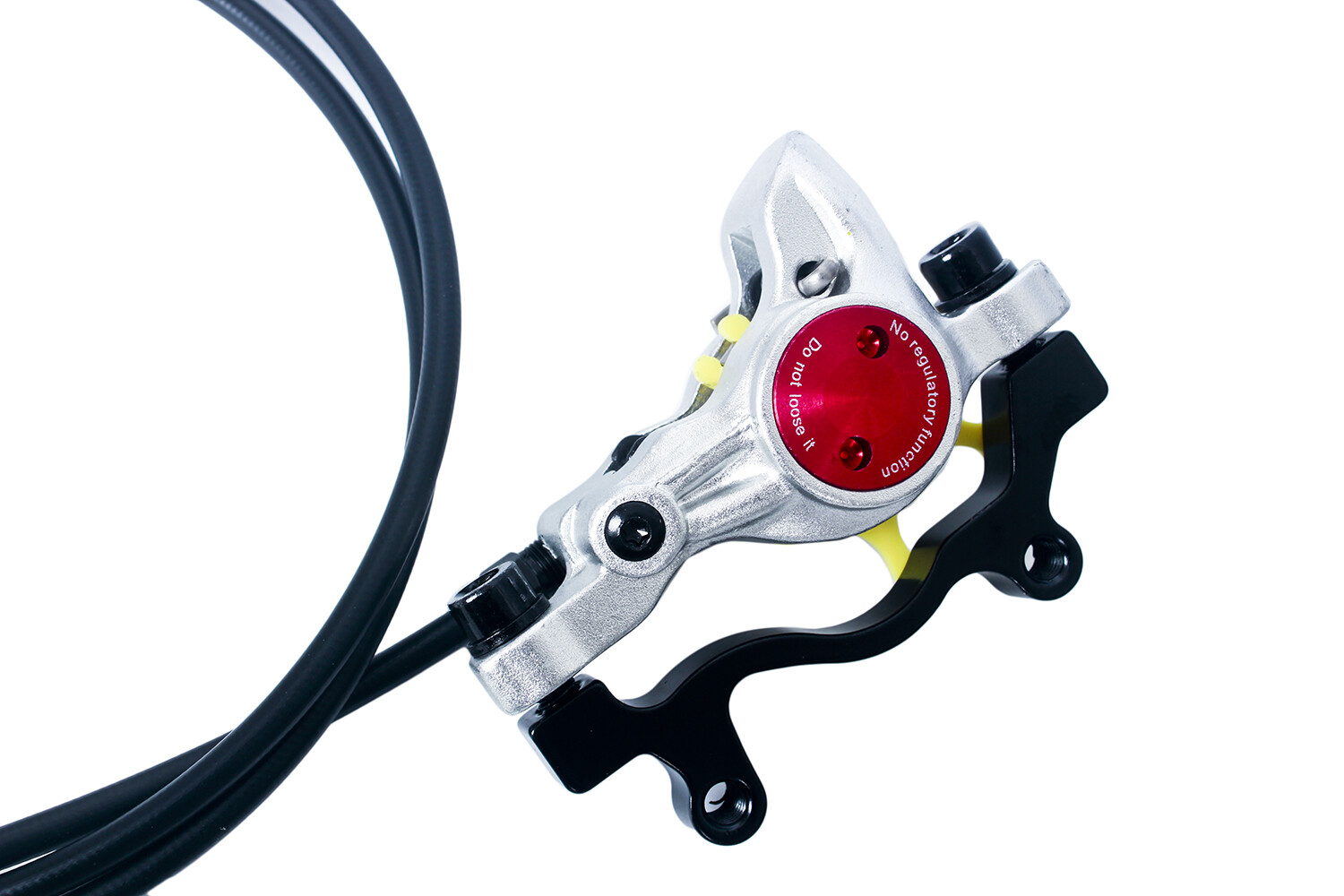 Zoom HB875 MTB E-Bike Cycling Hydraulic Disc Rotor Brake Set Silver Color Bike