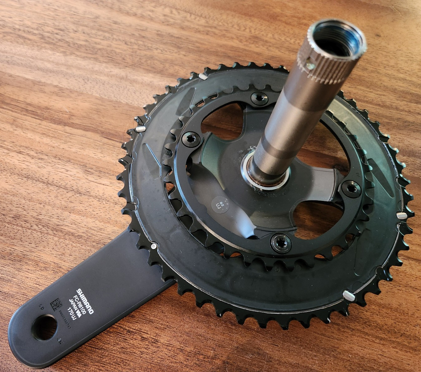 Shimano FC-R8100 Ultegra 50/34T 170mm 12-Speed Crankset – Black, take-off