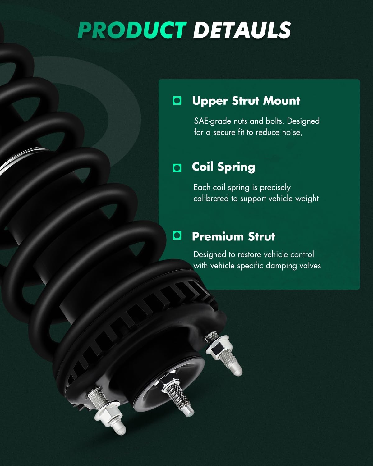 – Complete Struts Spring Rear Shock Absorbers Fit For Buick