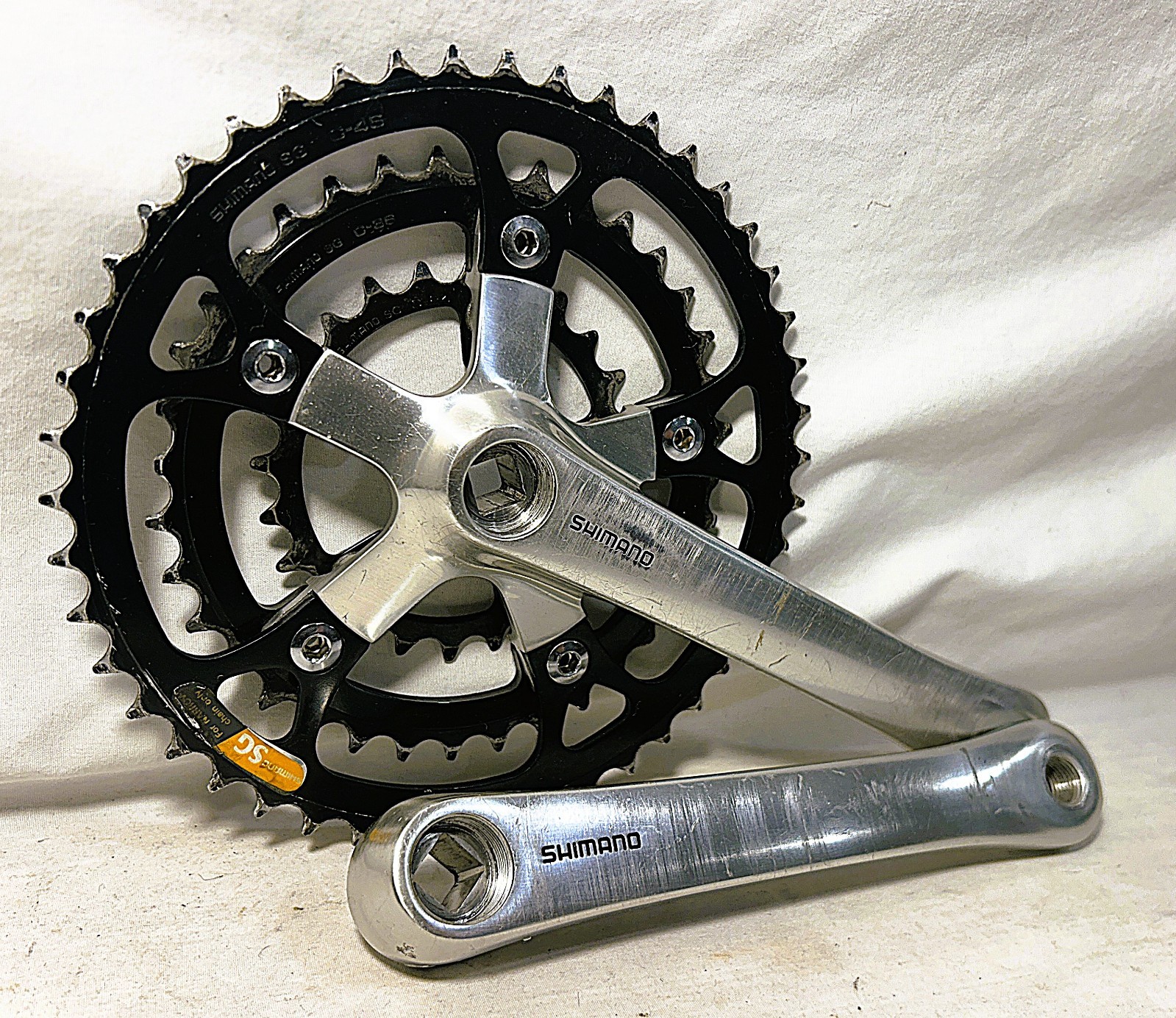 Vintage SHIMANO Deore XT FC-M730 triple crankset mountain bike mtb xtr race team