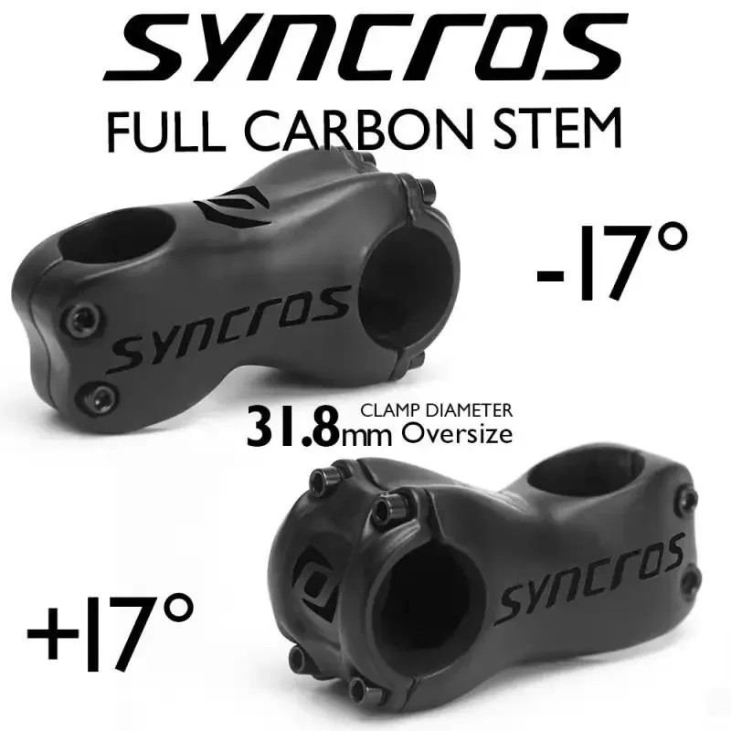 Syncros Carbon Stem Mountain/Road Bike Parts Angle 6/17 Degree 60-120mm stem