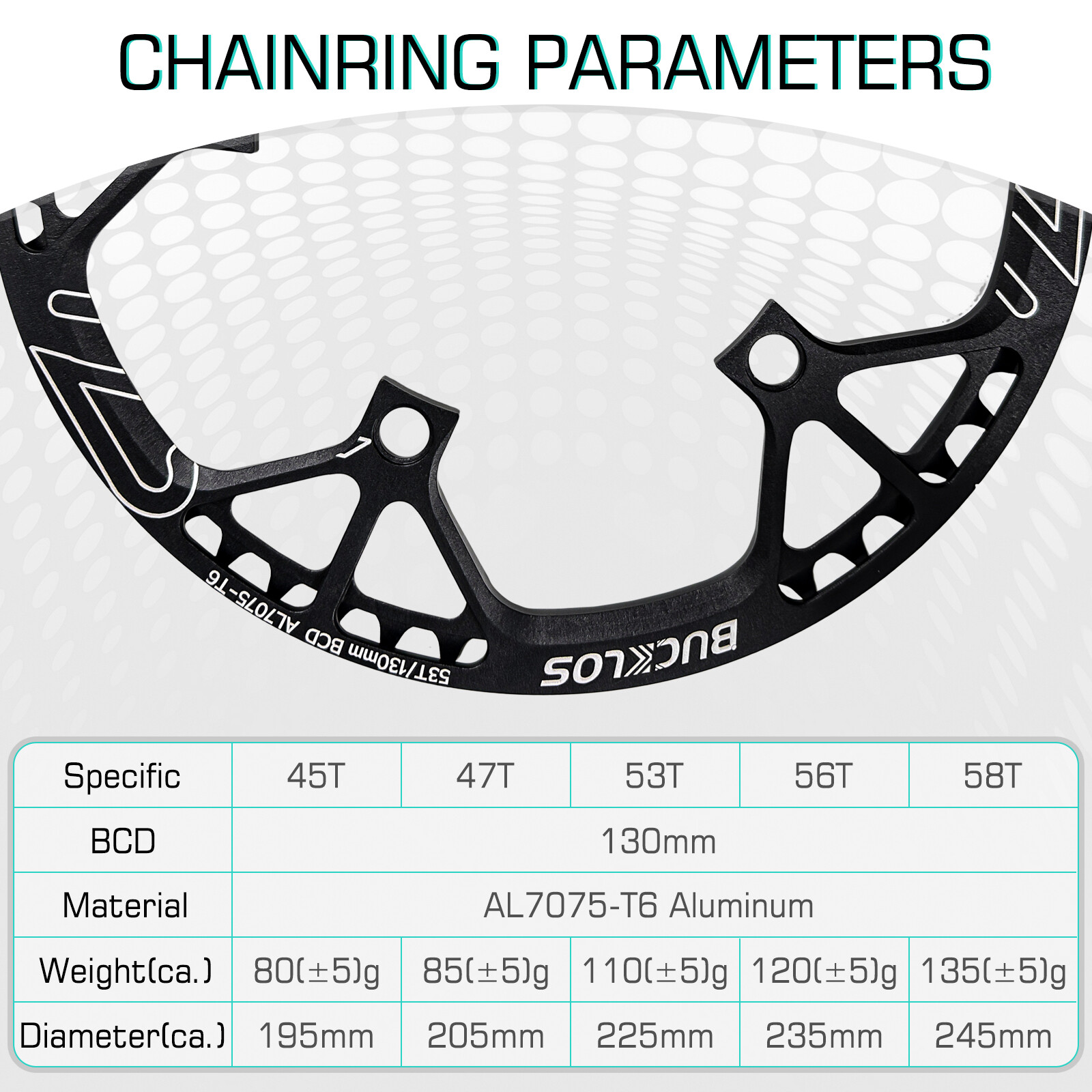 Crankset 130BCD 45/47/53/56/58T Chainring 170mm Crank Road Folding Bike Sprocket