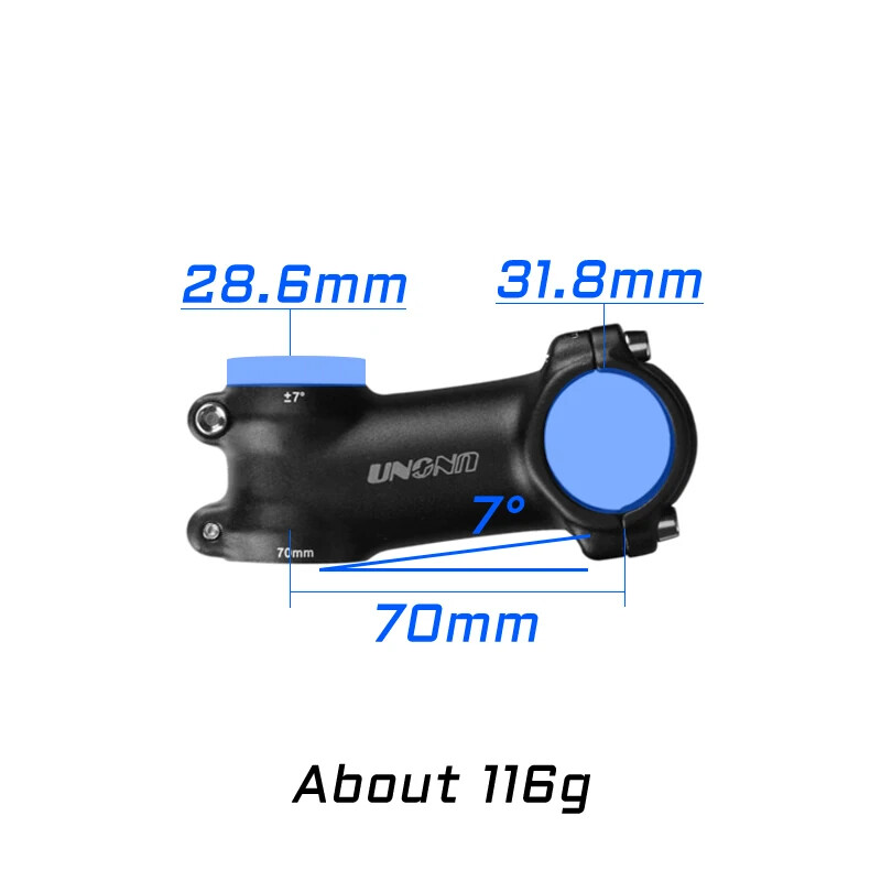 7/17 Degree MTB Road Bicycle Stem 31.8mm 60-130mm Bicycle Power Parts