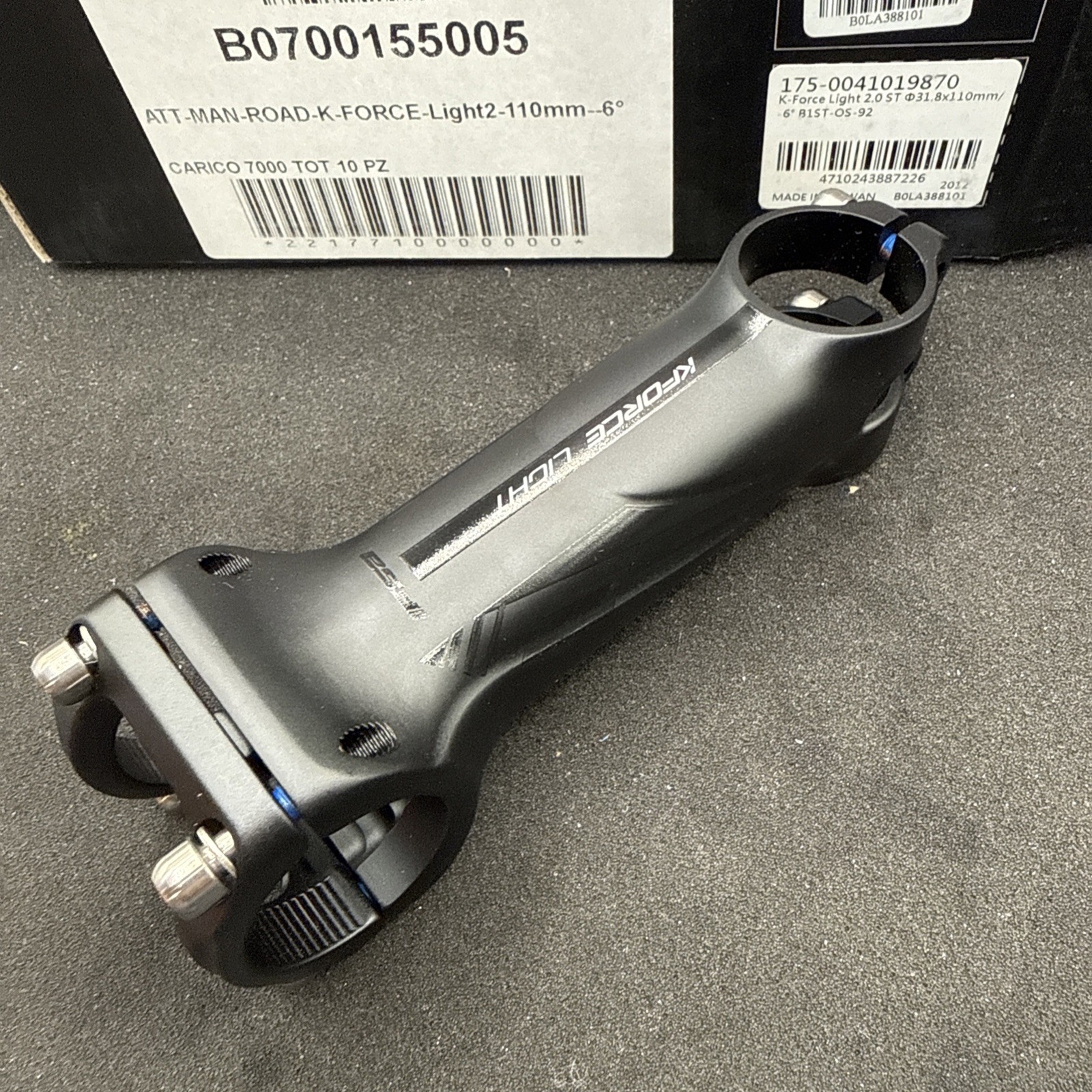Fsa K Force Light 2.0 Alloy Bicycle Stem 31.8 110 Mm 1 1/8th 6 Degree (NW-9)