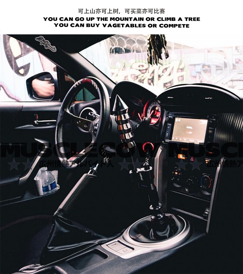 H Style Extended Shift Lever Knob Fits for Universal Automobile Transmission