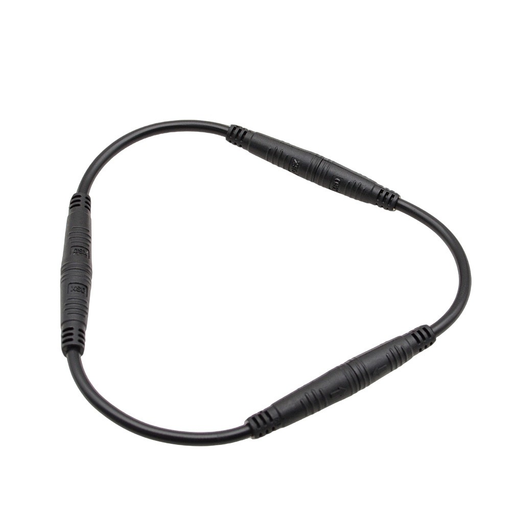 Ebike Extension Cable M8 2 Pin Waterproof Connector Cable Male to Female/Male