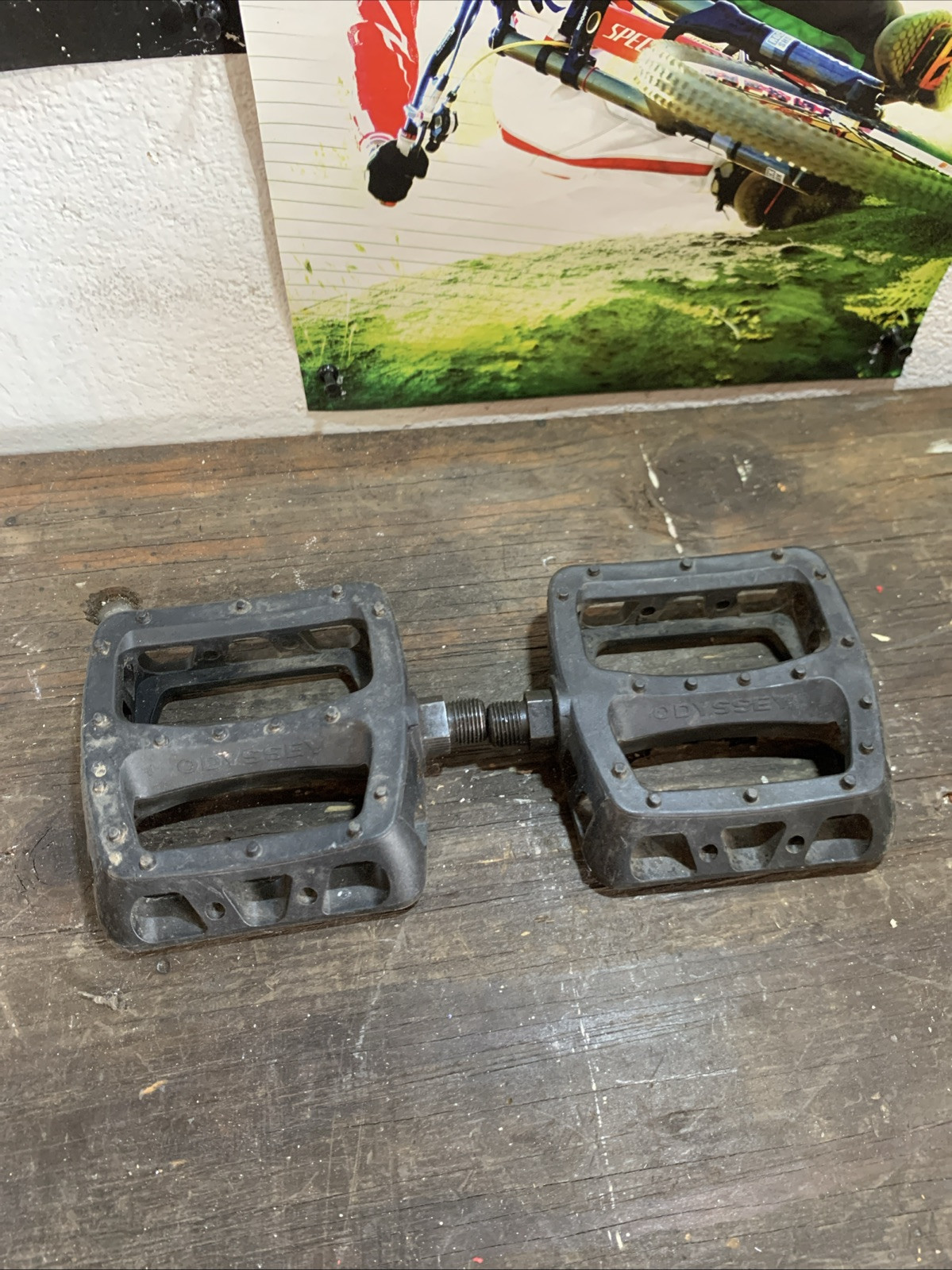Odyssey Twisted PC Pedals – Platform, Composite/Plastic, 9/16″, Black