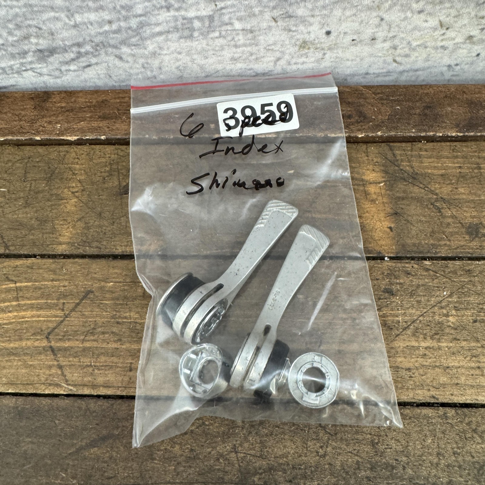 Vintage Shimano SL-S434 6 Speed Downtube Shifter Set Road Bike SIS 6s Silver