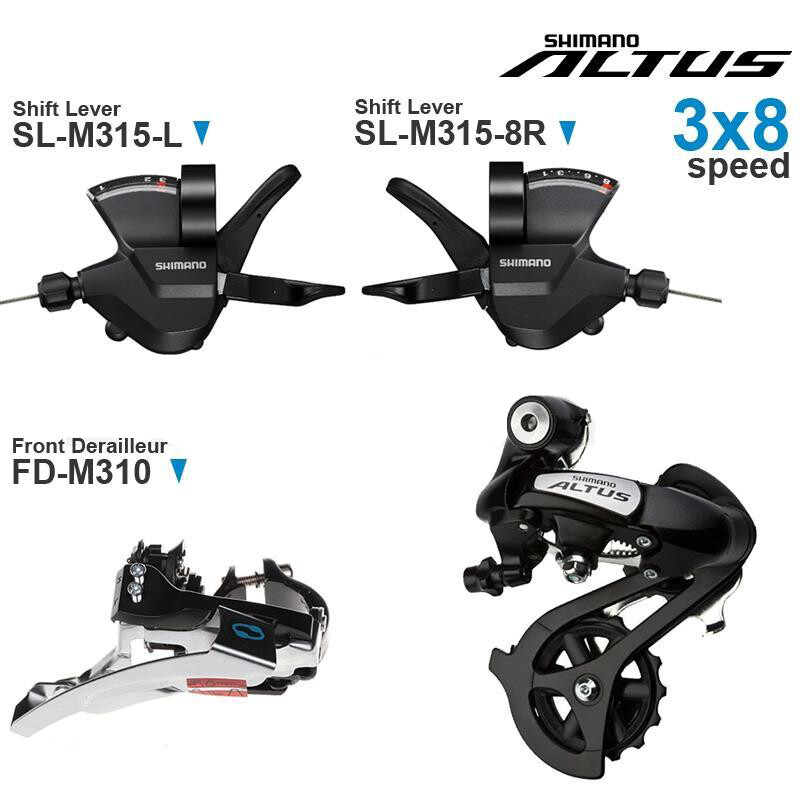 Shimano Altus M310 Front Rear Derailleur SL-M315 Shifter 3×7 3×8 Speed Groupset