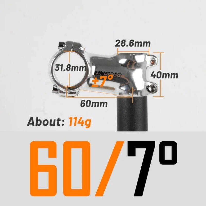 7/17/35 Degree 60/70/90/110/120/130mm Mountain Road Bicycle Handlebar Stems