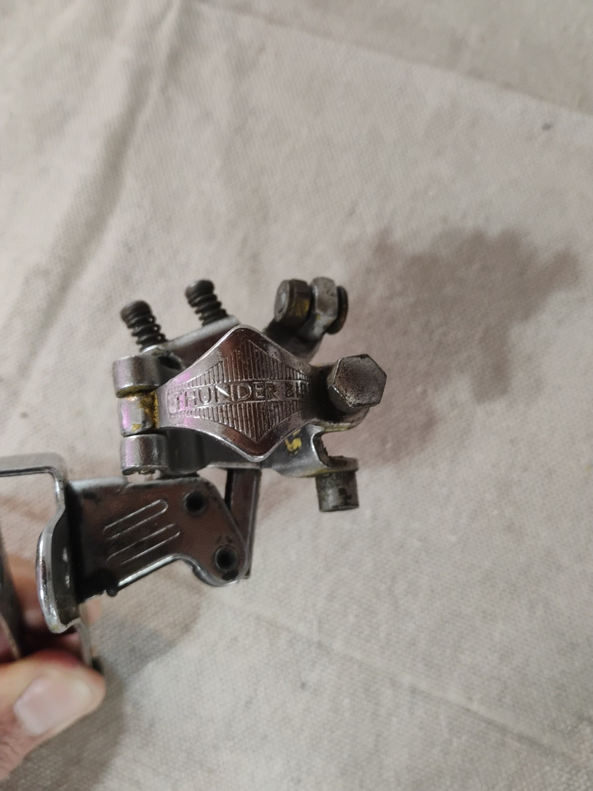 Vintage Shimano Thunderbird Front Derailer 1″ Mounting Brackets