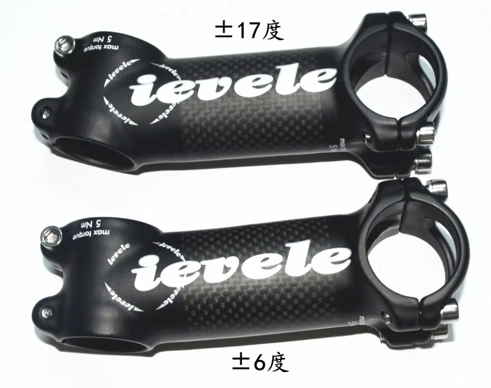 Carbon Fibre Aluminium Alloy MTB Bike Riser Road Bike Stem 60-120mm 28.6-31.8MM