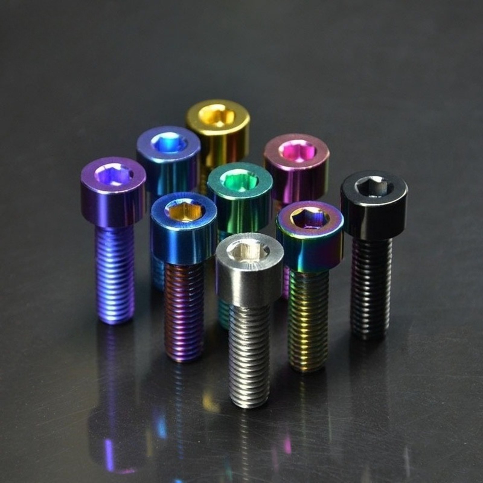 Titanium Bolts M7x20/25/30/32/35/40//43/45/50mm Cap Hex Head Screws Ti Fasteners