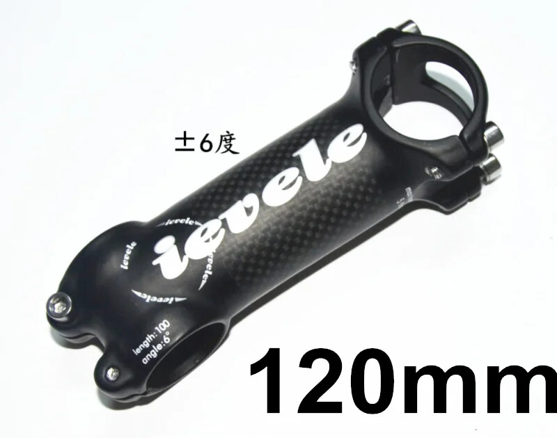 Carbon Fibre Aluminium Alloy MTB Bike Riser Road Bike Stem 60-120mm 28.6-31.8MM