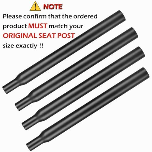 Bike Seat Post 25.4mm 27.2mm 28.6mm 30.4mm 30.8mm 31.6mm 27.2 x 350mm 01 Black