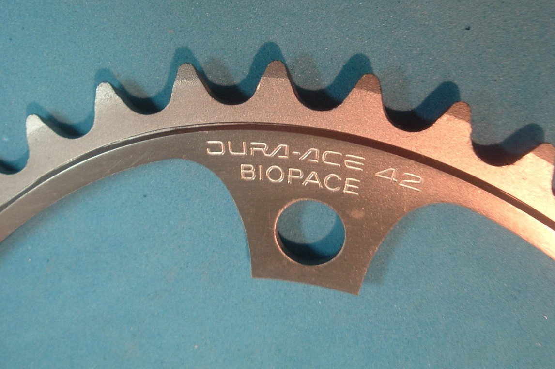 Shimano Dura Ace HP 42T Biopace Road NEW/NOS Oval Chainring-6 to 9-Spd-130MM