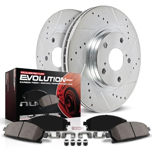 Front Brake Kit for Kia Forte 2019-23 – Drilled and Slotted Disc Rotors with