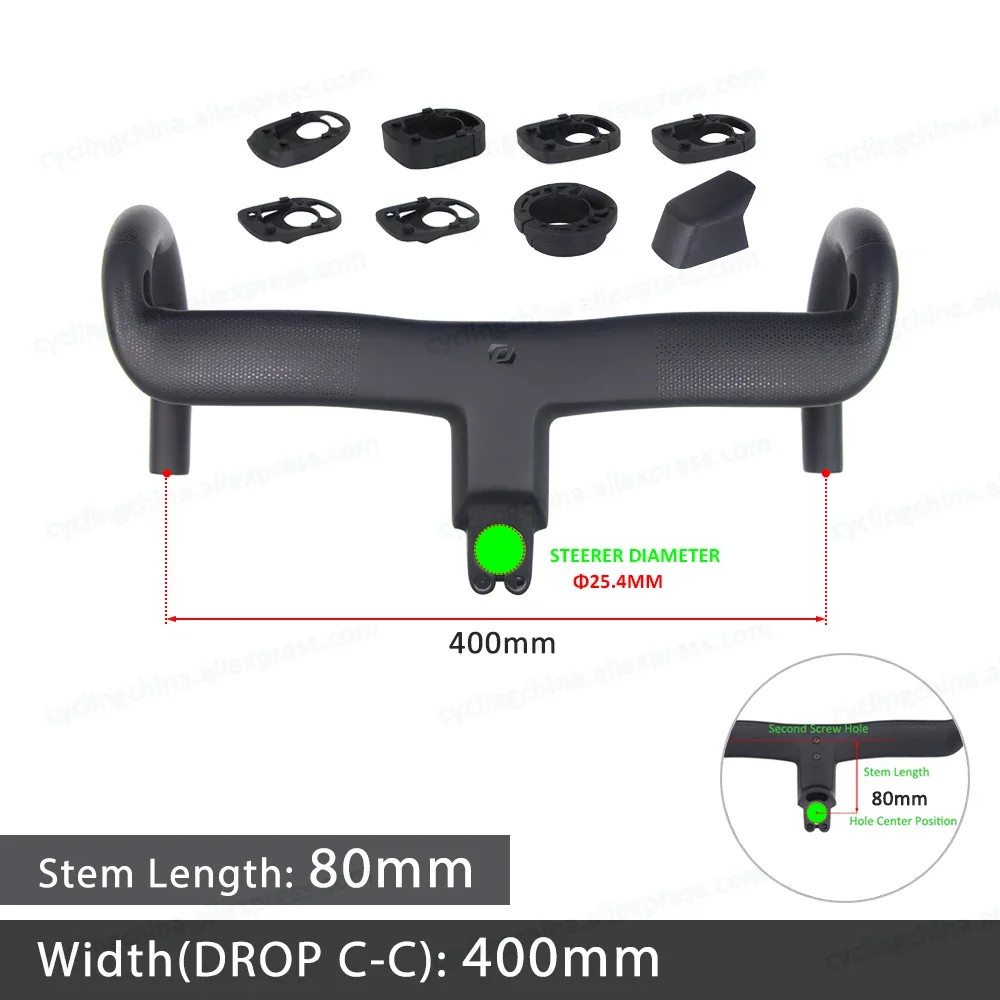 Syncros Creston IC SL Bicycle Aero Bar Diameter 25.4mm with Integrated Cables