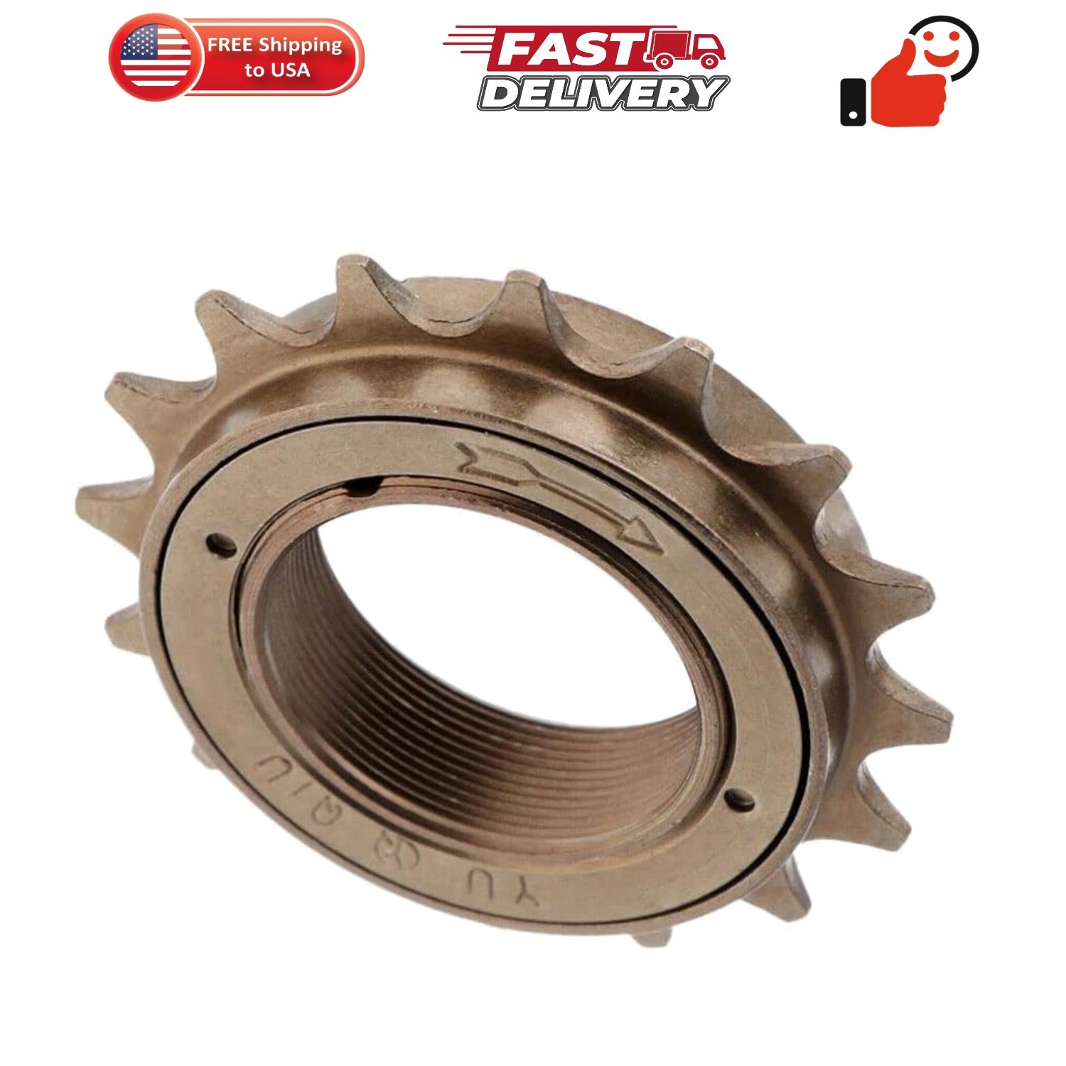 16T Single Speed Bike Freewheel,Bicycle Cycling Supplies Durable Freewheel
