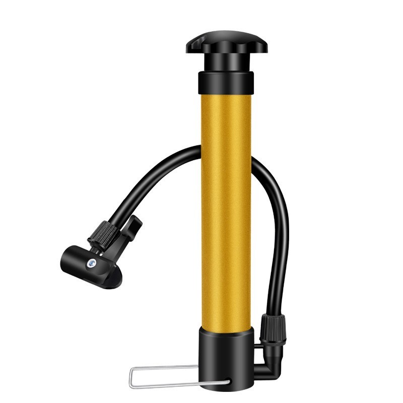 High Efficiency Portable Bike Pump for On-the-Go Tire Inflation and Ball Use