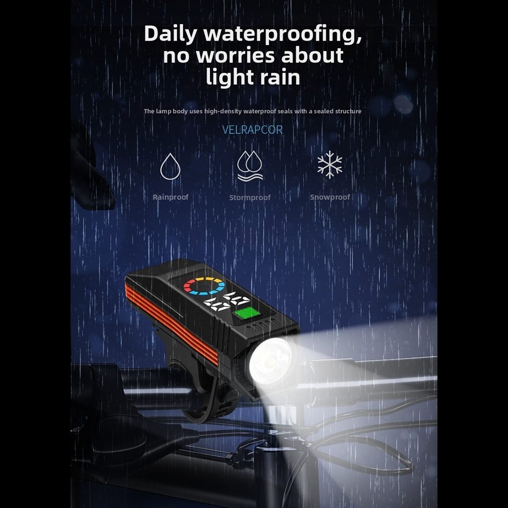 Front Light for Bike with Digital Readout and Integrated System