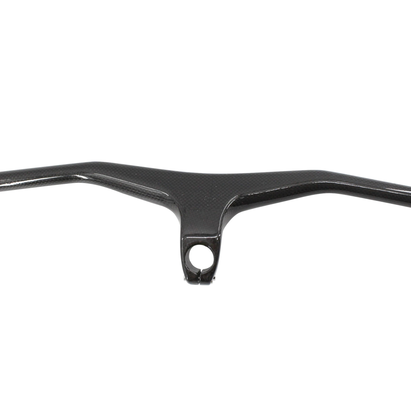 Mountain Bike Carbon Bicycle Handlebar and Stem Integrated Bar -17 Degrees Angle