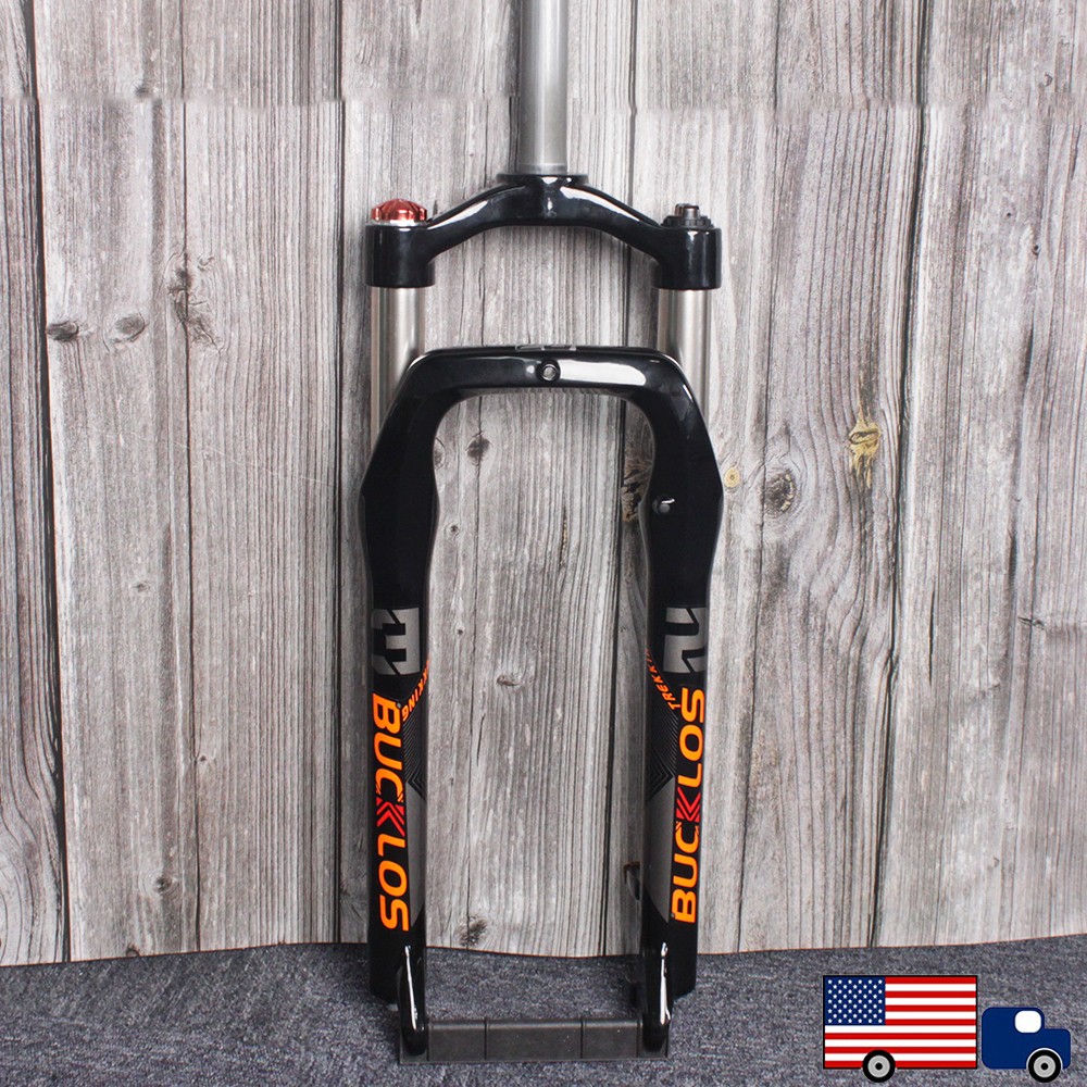 BUCKLOS 26*4.0 inch Mountain Bike Suspension Fork Disc Brake Fat Tire Oil Fork