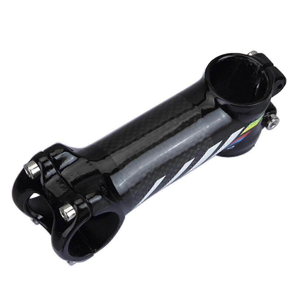 EC90 31.8mm Aluminum+Carbon Fiber Road/MTB Bike Stems Riser 6° 3K Glossy Black