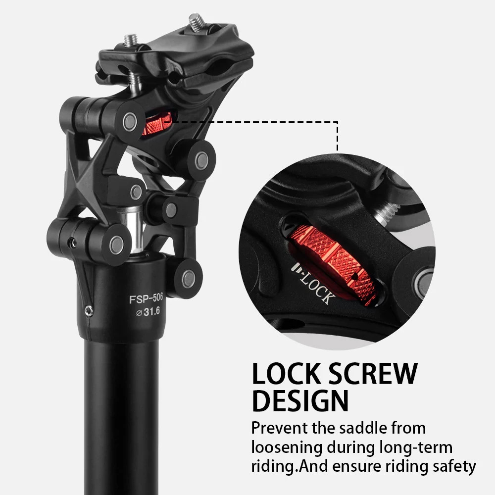 Bike Suspension Seatpost Shock Absorbing Adjustable Soft/Hard MTB Road 27.2 mm