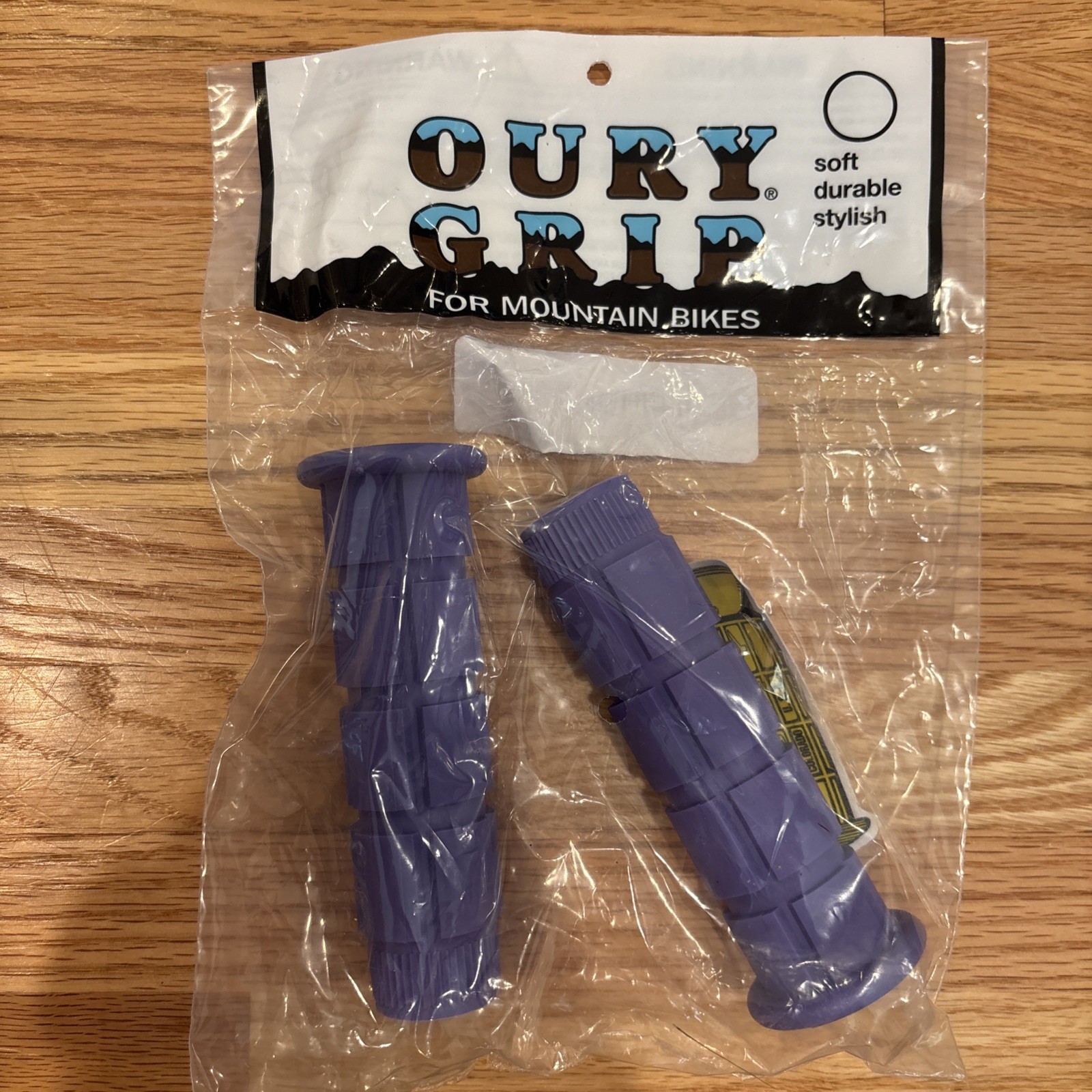 Oury Grips Mountain Bikes | 4.75” Long | Set Of 2 | Purple Color