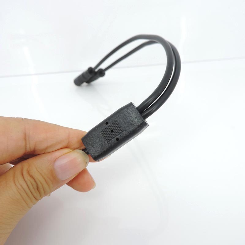 Waterproof Y Splitter E-bike m8 2/3/4/5/6 Pin 1 Male to 2 way Female wire cable