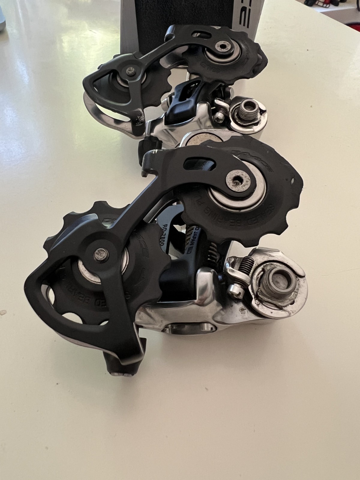 Two (2) SHIMANO DURA ACE 7800 10 SPEED REAR DERAILLEURS – SHORT CAGE