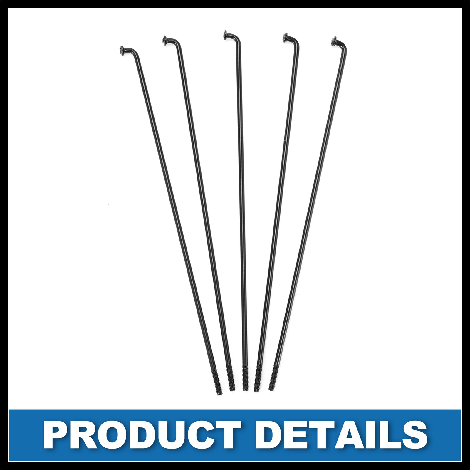 Bike Bicycle Spoke 14G 130MM Mountain Bike Spokes steel Black 36Pcs