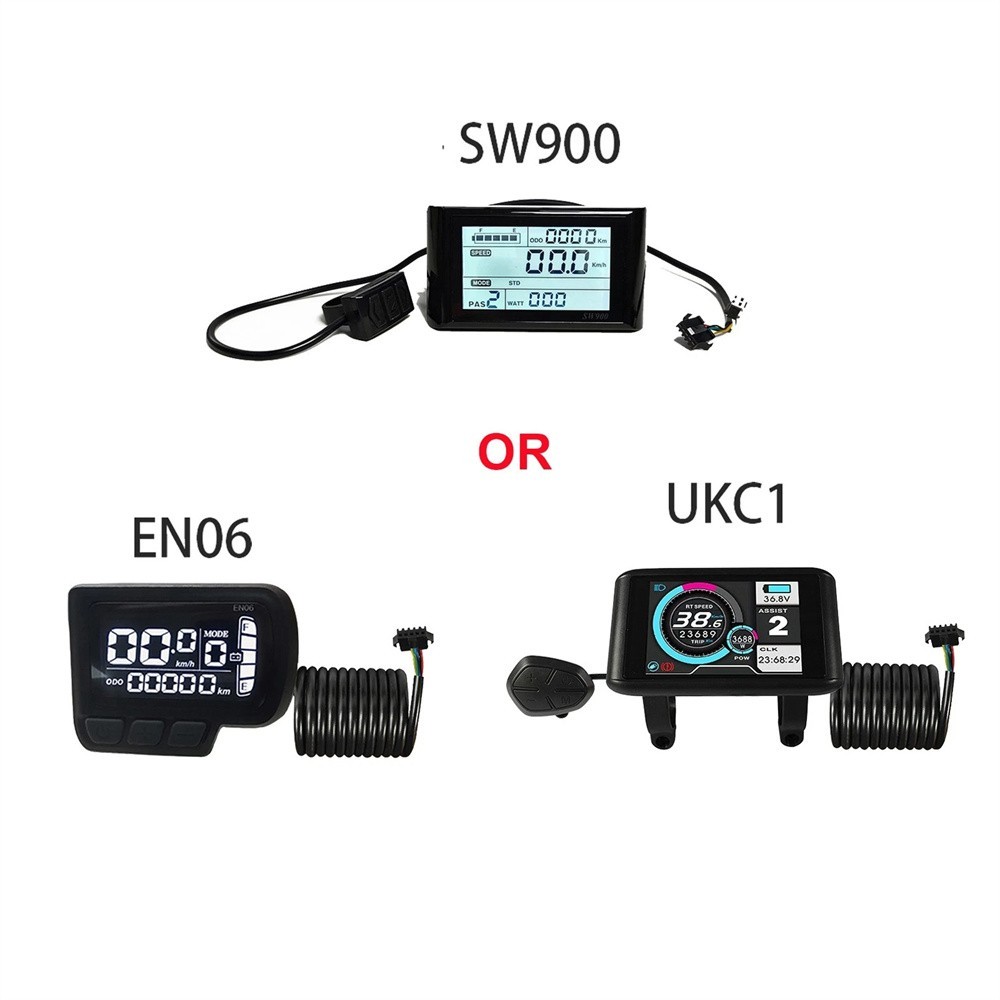 36V 48V 52V 35A 1000W 3-Mode Sine Wave Ebike Controller SW900/EN06/UKC1 Display